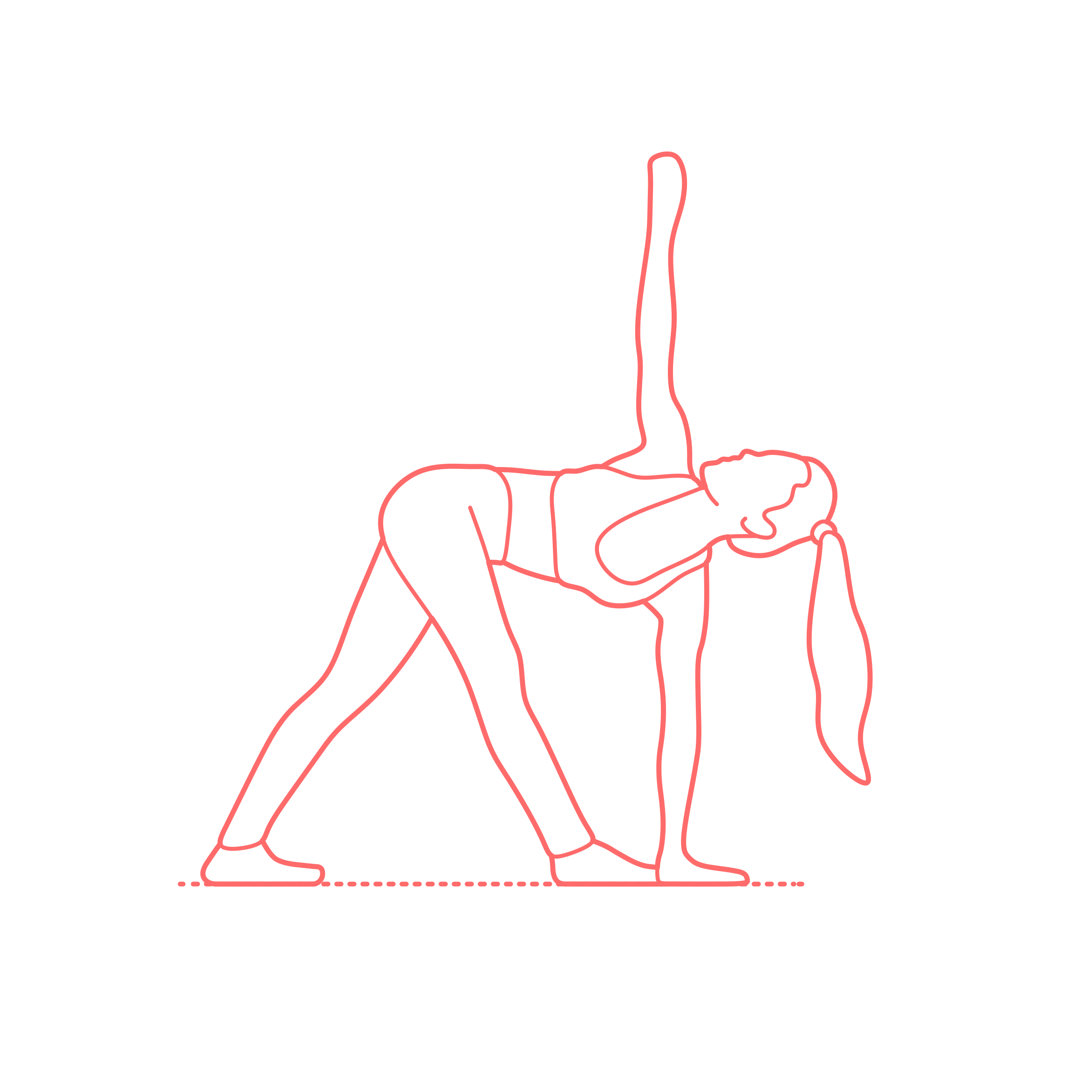 Humans Yoga Poses Revolved Triangle Pose Sketch Style Svg Vector Free Vectors